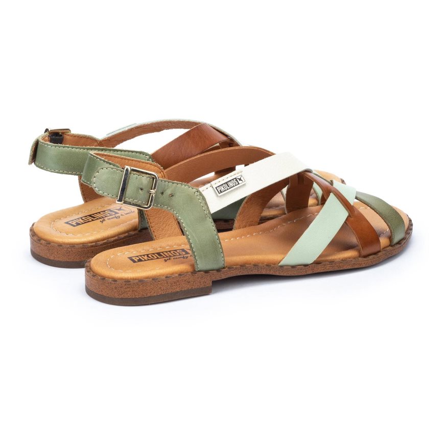 Women's Pikolinos ALGAR Flat Sandals Multicolor | NZ U5A87Q2